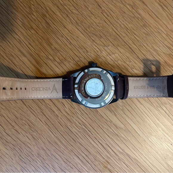 Vincero Gray Dial Watch with Brown Leather Strap - Picture 7 of 12